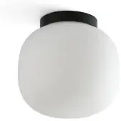 Faro Plafondlamp , Amelia, dimbare, Zwart, Badkamer, Glas, Modern