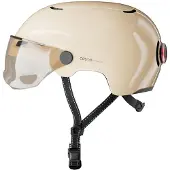 Cosmo Connected Cosmo Fietshelm Fusion met vizier en afstandsbediening Beige