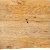 vidaXL Tafelblad met natuurlijke rand 40x40x3,8 cm massief mangohout