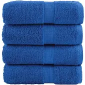vidaXL Gastendoekjes SOLUND 4 st 600 g/m² 30x50 cm blauw