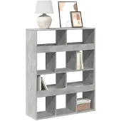 vidaXL Boekenkast 100x33x125,5 cm bewerkt hout betongrijs