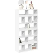 vidaXL Boekenkast 100x33x187,5 cm bewerkt hout wit