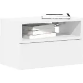 vidaXL Nachtkastje wandgemonteerd 45x26x28,5 cm wit