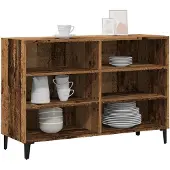 vidaXL Dressoir, uitstraling van oud hout, 103,5 x 35 x 70 cm, houtvezel