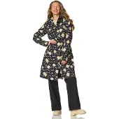 HappyRainyDays Happy Rainy Days Lange Regenjas Dames Porto print Aop Beige