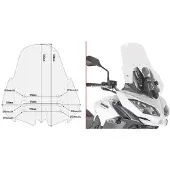 Givi D4122st Kawasaki Versys 650 Voorruit