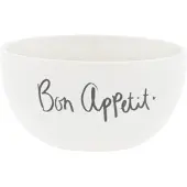 Bastion Collections bowl 14.5x7cm wit 'bon appetit'