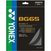 Yonex BG65 badmintonsnaar - zwart - set van 10m