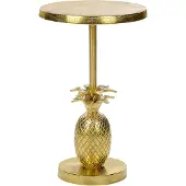 Beliani PANNOUVRE - Bijzettafel - Goud - Aluminium