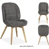 Molecule Lilly Eetkamerstoel Art Antraciet - Moderne en Comfortabele Keuze