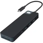 Hyper USB-C Hub - - HyperDrive Flex - 8 poorten - Zwart - USB-C interfaces