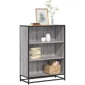 vidaXL Boekenkast 80,5x35x107,5cm bewerkt hout grijs sonoma eikenkleur