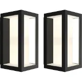 Philips Hue Impress Applique Murale White and Color Noir Fin Lot de 2