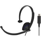 Koss CS195 USB, kabel, geschikt voor kantoor/callcenter, hoofdtelefoon met microfoon, zwart