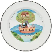 Villeroy & Boch 6x Villeroy & Boch Ontwerp Naif, Bord, Veelkleurig
