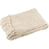 J-Line Blanket chenille polyester greige