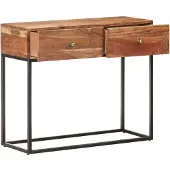 vidaXL Wandtafel 90x35x75 cm ruw acaciahout
