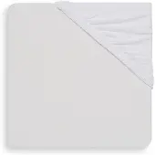 Jollein - Baby Hoeslaken Peuterbed Jersey (Wit) - Katoen - Hoeslaken Peuter, Hoeslaken Juniorbed - 70x140/75x150cm