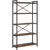 vidaXL Boekenplank 80 x 30 x 155 cm Bewerkt hout Rook Eiken