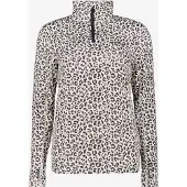 Mountain Peak dames skipully met rits luipaardprint maat S