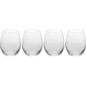 Excellent houseware Drinkglazen - 4x stuks - 390 ml - waterglazen - sap