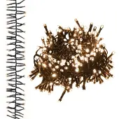 vidaXL Lichtslinger cluster met 3000 LED's warmwit PVC