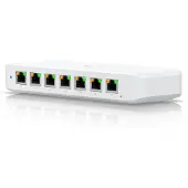 Ubiquiti Ultra 210W 8-poorts Managed Switch 8x Gigabit Ethernet (7x PoE+), 1x PoE++ (voor voeding), 210W AC-adapter