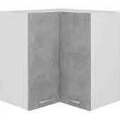 vidaXL Hanghoekkast Lyon 57x57x60 cm bewerkt hout betongrijs