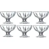 Arcoroc Ijs/sorbet coupes - 6x - op voet - 200 ml - glas - ijsschaaltjes - ijscoupe glazen