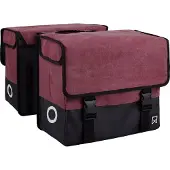 Willex - Dubbele Canvas Plus - 30 Liter - Universele Bevestiging - Extra Sterk - Red/Matt black