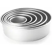 Jamon Extra Tall Straight Round Mold 15x10 Cm Mold Zilver