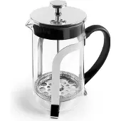 Ibili Plunger koffiezetapparaat, 1 liter, zilver. Zilver, one size