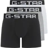 G-Star Boxershorts 'Oak' lichtgrijs / grijs gemêleerd / zwart / wit