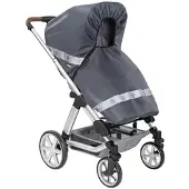 Reer voor combikinderwagenswagens REER Designline Classic+ regenbeschermingAntraciet