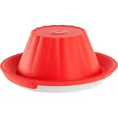 Lékué Puddingvorm - met Keramisch bord - Red