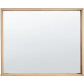 Beliani ROSELL - Wandspiegel - Lichthout - 80 x 65 cm - Vezelplaat