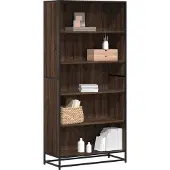vidaXL Boekenkast 80,5x35x170,5 cm bewerkt hout bruin eikenkleurig