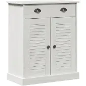 vidaXL Badkamerkast met plank VIGO Wit en Antiek Wit 68 x 34 x 80 cm