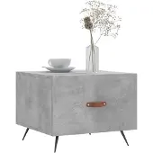 vidaXL Salontafels 2 st 50x50x40 cm bewerkt hout betongrijs