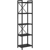 vidaXL Boekenplank 40 x 30 x 155 cm Bewerkt hout Zwart Eiken