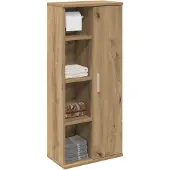 vidaXL Badkamerkast met rolhouder 39x22x90 cm artisanaal eikenkleur