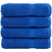 vidaXL Handdoeken SOLUND 4 st 600 g/m² 50x100 cm blauw