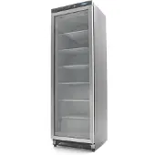 Maxima Vrieskast - 400 L - Zwart - met Glazen Deur