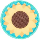 BARK sunflower flinger zonnebloem frisbee stof - 37x28x2 cm