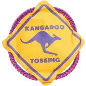 BARK kangaroo tossing frisbee met flostouw 33x25x2 cm
