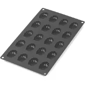 Lékué madeleinevorm mini siliconen 20 st Zwart