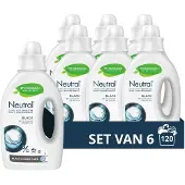 Neutral 6x Vloeibaar Wasmiddel Zwart 20 Wasbeurten 1 Liter