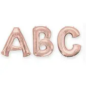 Amscan - Rosé gouden aluminium letter ballon - Roze