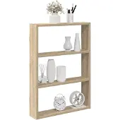 vidaXL Wandschap 43x9x60 cm bewerkt hout sonoma eikenkleurig