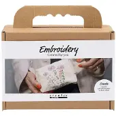 Creativ Company - Mini Craft Kit Embroidery - Make-up bag - cream (977859)